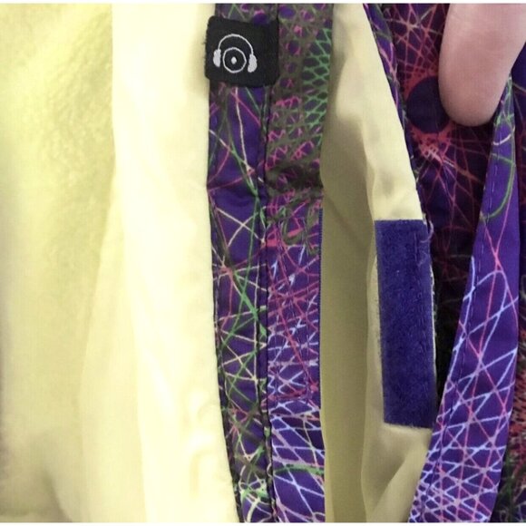 Columbia Multicolor Spiral Circles Print Winter Ski/Snow Jacket Size L 14/16 - Picture 6 of 11